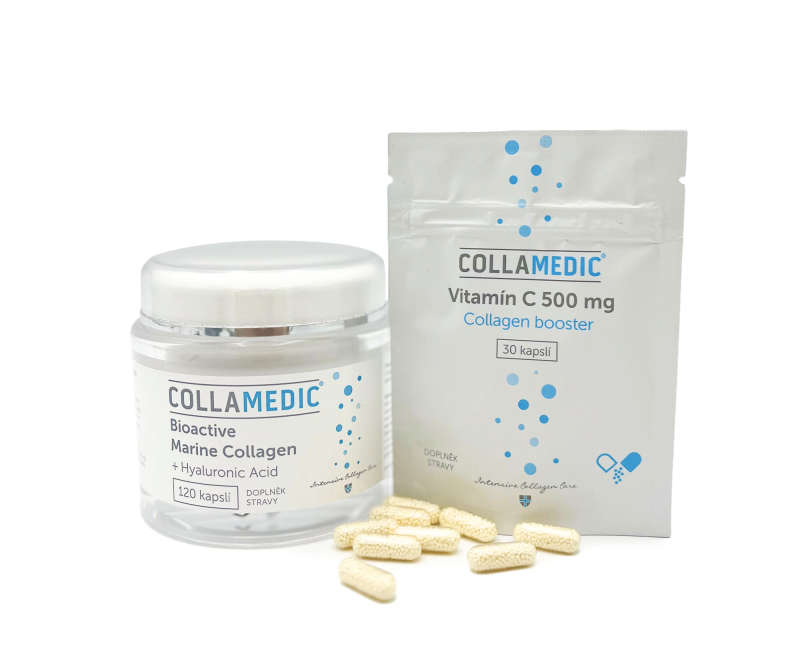 Collamedic kapsle s kyselinou hyaluronovou a kolagenem - s vitamínem C ZDARMA