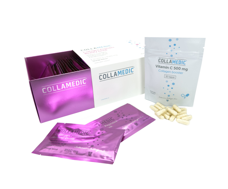 Collamedic Collagen Peptides Beauty drink, 8560 mg + vitamín C zdarma (1)
