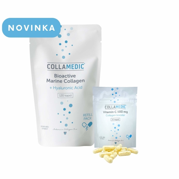 COLLAMEDIC kolagen kapsle s kyselinou hyaluronovou refill