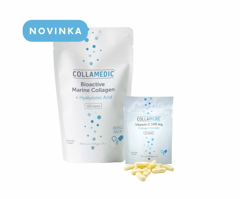 COLLAMEDIC kolagen kapsle s kyselinou hyaluronovou refill
