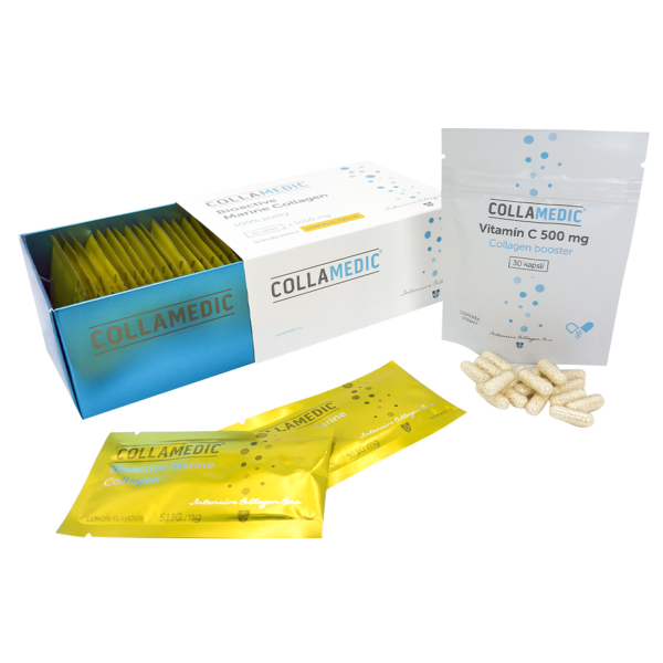 Collamedic Collagen drink s citronovou příchutí 5000 mg + vitamín C zdarma
