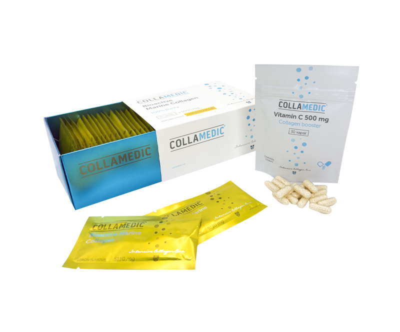Collamedic Collagen drink s citronovou příchutí 5000 mg + vitamín C zdarma