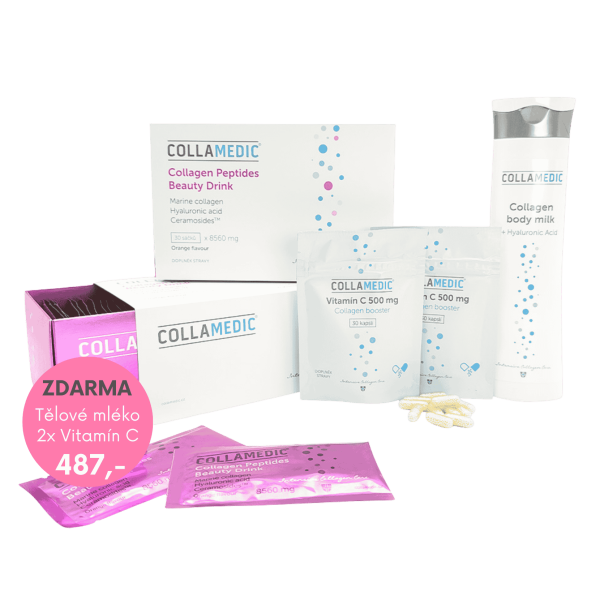 COLLAMEDIC akční sada 2x Collagen Beauty Drink + Tělové mléko ZDARMA2