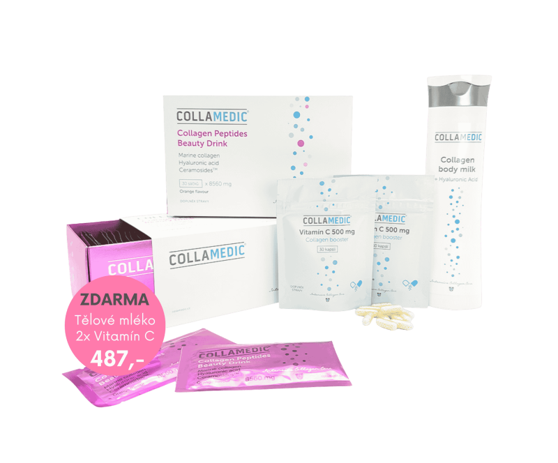 COLLAMEDIC akční sada 2x Collagen Beauty Drink + Tělové mléko ZDARMA2