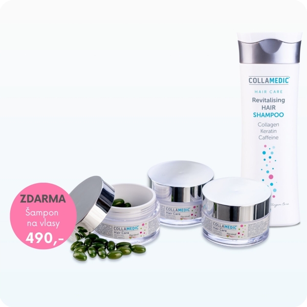 Collamedic vitamíny na vlasy Hair Care + Šampon s kofeinem ZDARMA – akční sada