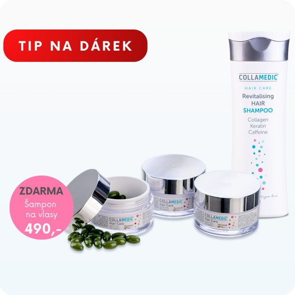 Collamedic vitamíny na vlasy Hair Care + Šampon s kofeinem ZDARMA – akční sada