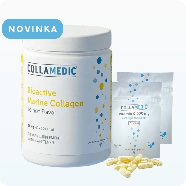 COLLAMEDIC Collagen drink s citronovou příchutí - nápoj 60 dávek