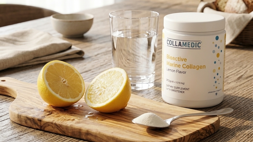 COLLAMEDIC Collagen drink s citronovou příchutí - nápoj 60 dávek